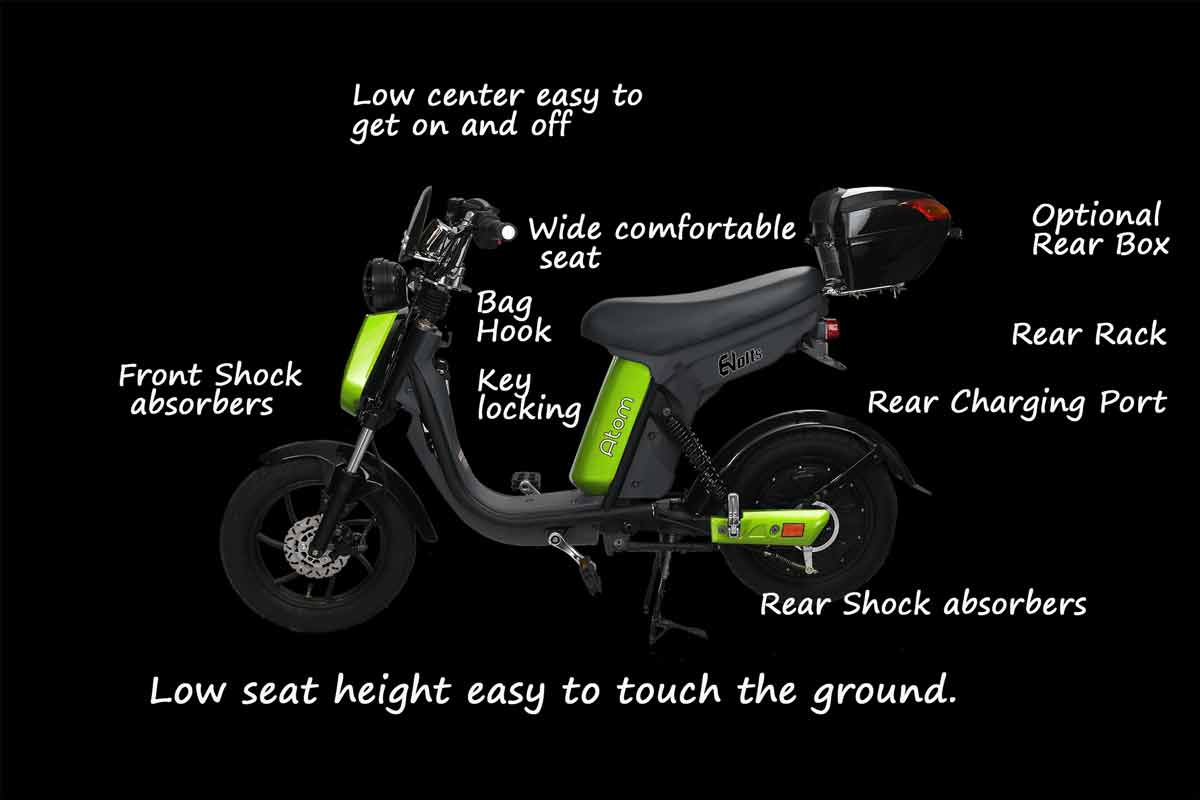 Evolts V3 get the latest street legal electric moped 12