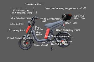 Evolts Electric Mopeds New Version Three 10