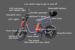 Evolts Electric Mopeds New Version Three 9